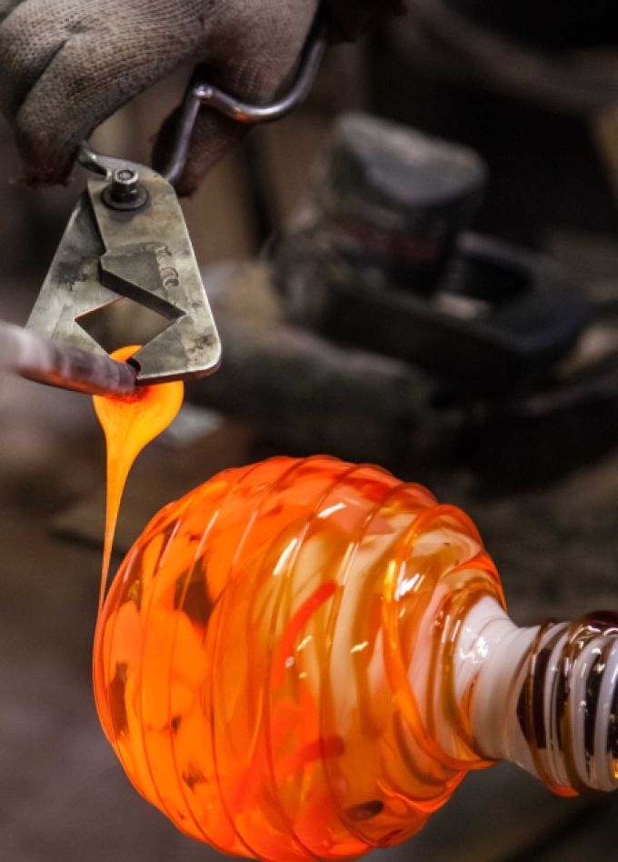 Шоу стеклодува в мастерской Репина